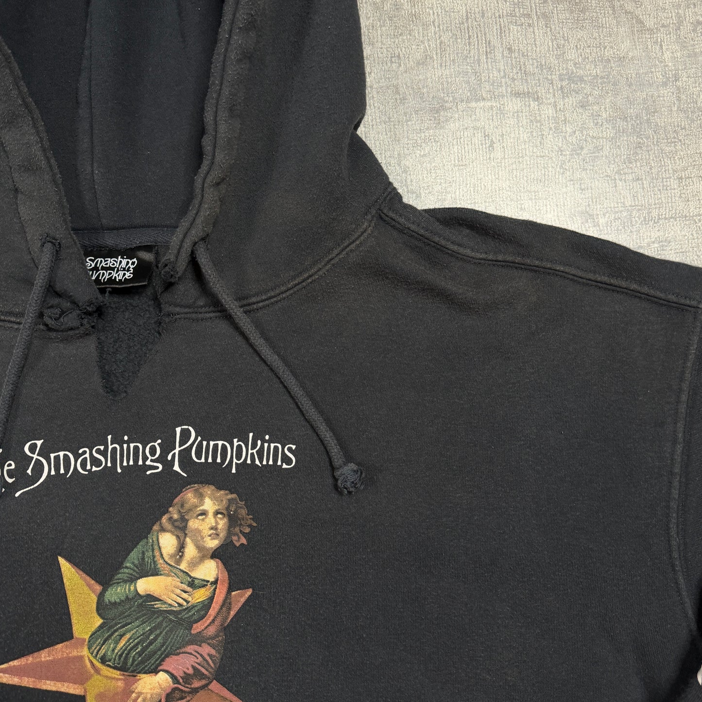 Smashing Pumpkins Black Graphic Hoodie Size L Jumper                -F33