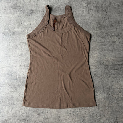 Just Jeans Womens Brown Y2K Tank Top Size M            -F64