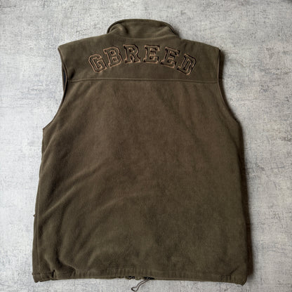 Golden Breed Vintage Brown Fleece Vest Size XXL Mens          -G33