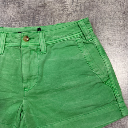 Ralph Lauren Womens Y2K Green Booty Shorts Size 0        -I19