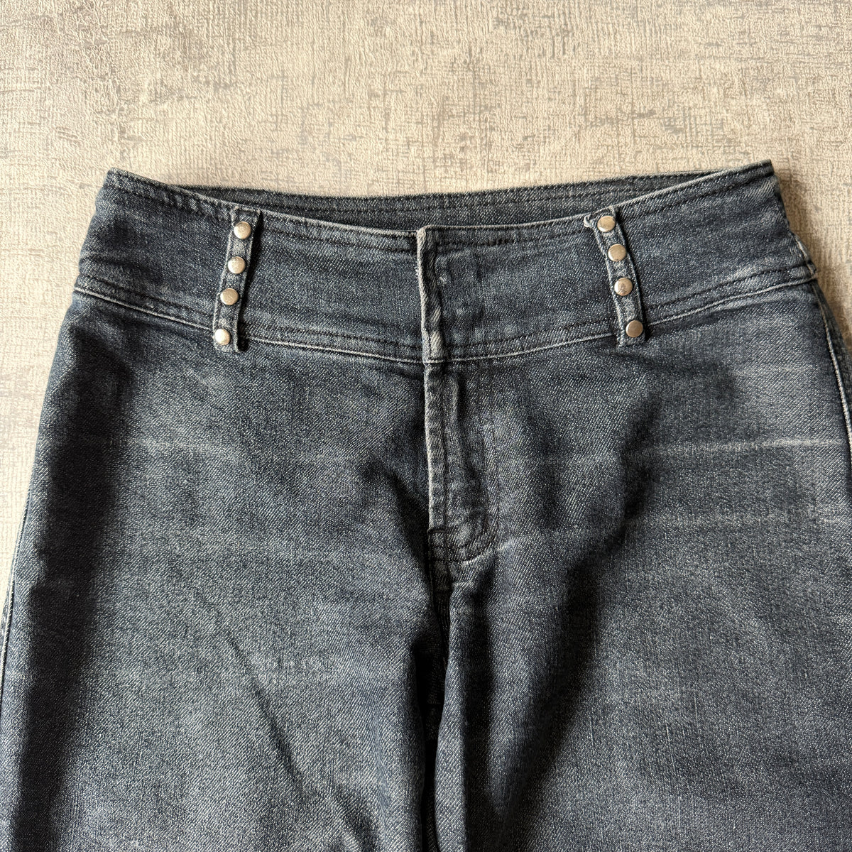 JUNK Womens Y2K Flare Jeans Size 8 Dark Blue Denim                 -F9