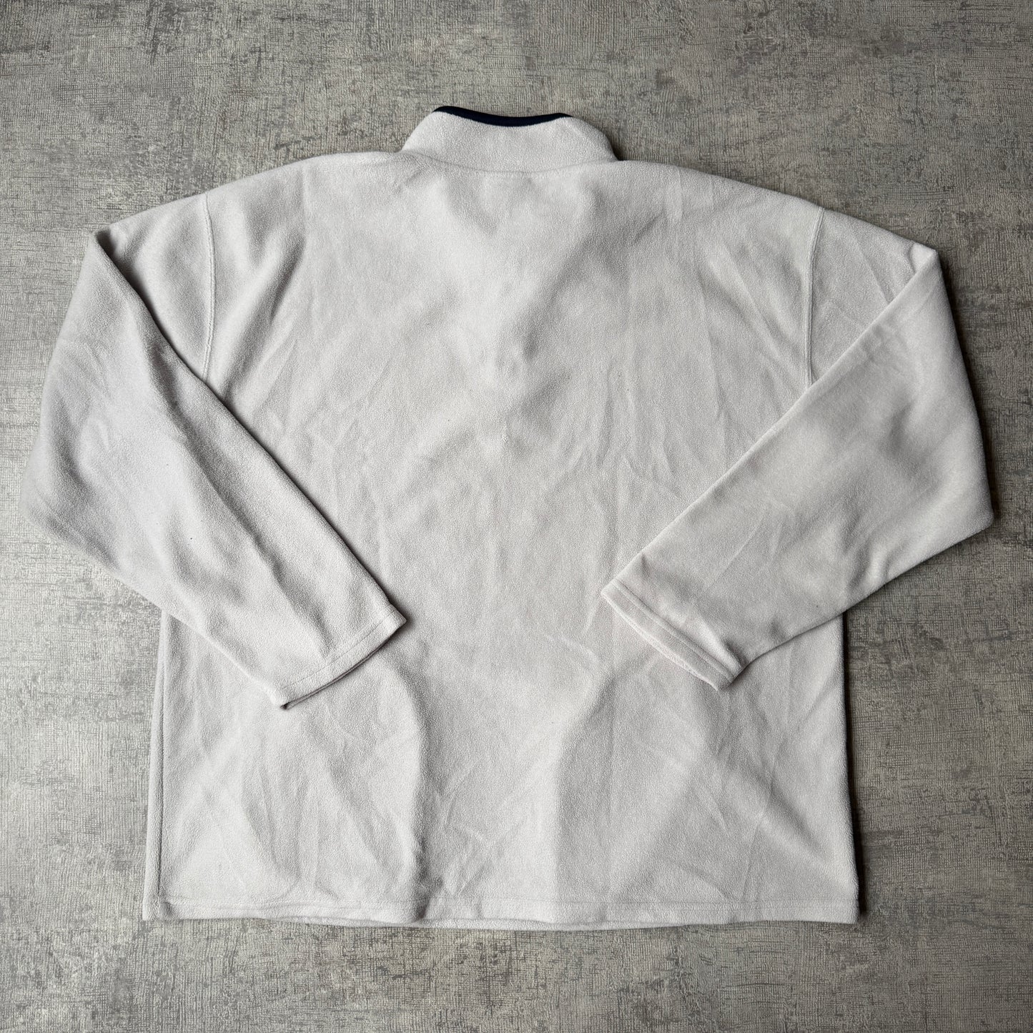 New Balance Cream Fleece Quarter Zip Jumper Size XL Mens           -G23
