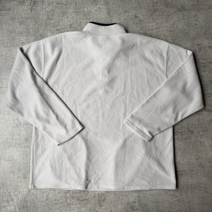 New Balance Cream Fleece Quarter Zip Jumper Size XL Mens           -G23