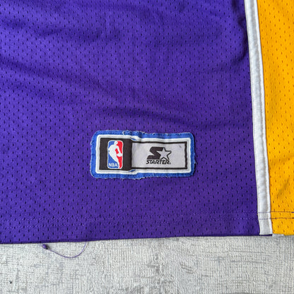 LA Lakers Kobe Bryant Starter NBA Jersey Fits Size XL Mens                   -E20