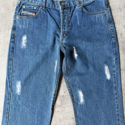 Diesel Industry Y2K Jeans Size 32 Straight Leg Blue Denim                 -E1