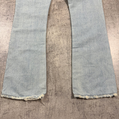 Bebe Womens Y2K Low Rise Flare Jeans Size 26 Embroidered          -I14
