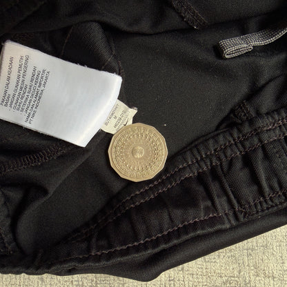 Nike Y2K Baggy Track Pants Size M Black/ Grey Pants Embroidered Logo                  -B38