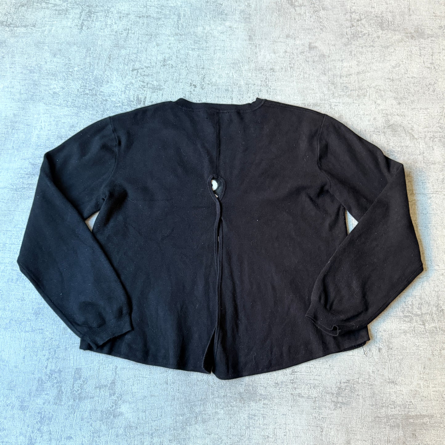 Stussy Y2K Knitted Graphic Sweater Size 6 Black White Jumper          -B45