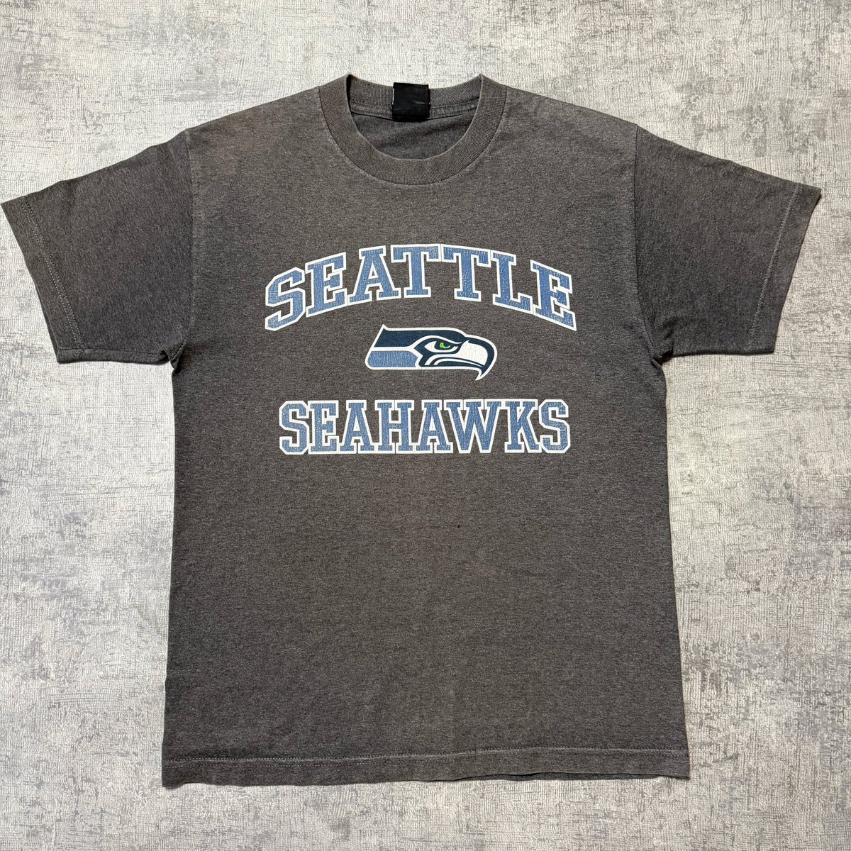 Seattle Seahawks Vintage Grey NFL T-Shirt Size M Mens                 -F43