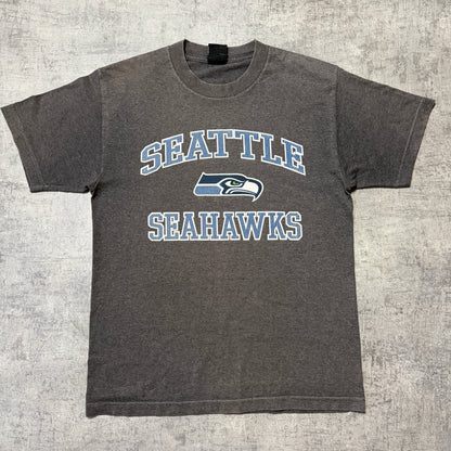 Seattle Seahawks Vintage Grey NFL T-Shirt Size M Mens                 -F43