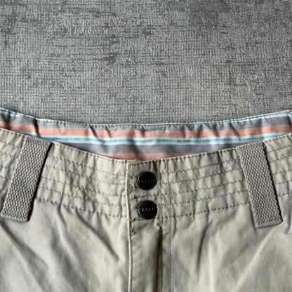 Rusty Y2K Womens Cargo Shorts Size 10 Beige Mini Shorts           -C9