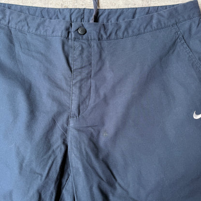 Nike Y2K Navy Baggy Athletic Shorts Size L Mens W’ Drawstring     -G7