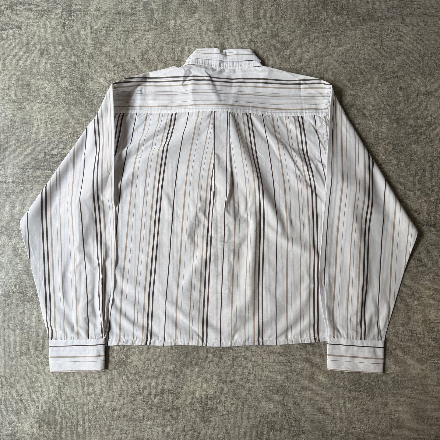 J.Crew Vintage Pinstripe Cropped Button Up Size XL Mens Long Sleeve                   -E16