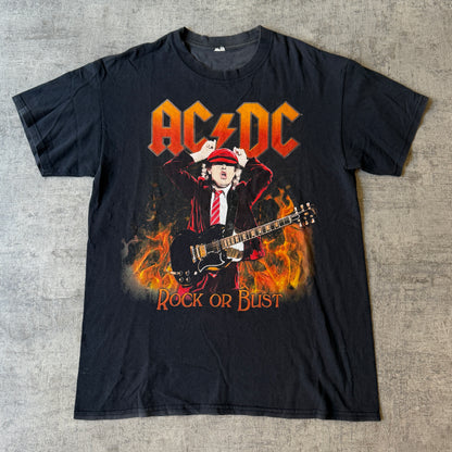 ACDC Highway To Hell Tour Shirt Fits Size M Mens 2015 Black Tee    -A7