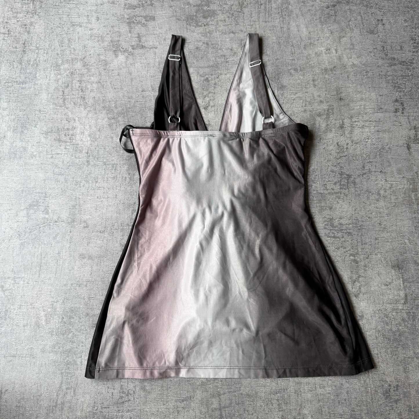 Miss Cherry Y2K Tank Top Size S Womens Black Grey NWT's              -C40