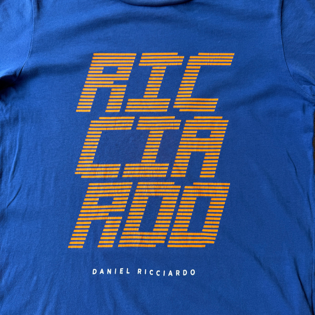 McLaren F1 Daniel Ricciardo Blue Baby Tee Fits Size XS-S Womens Top            -B28
