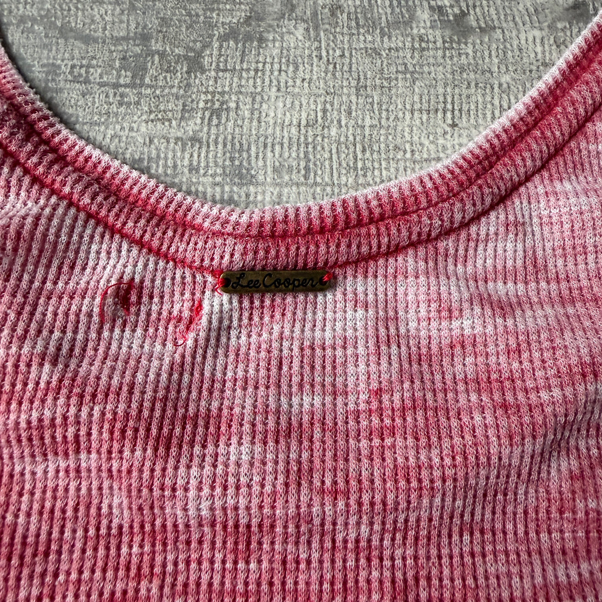 Lee Cooper Womens Y2K Tank Top Size Fits S Red Washed             -F57