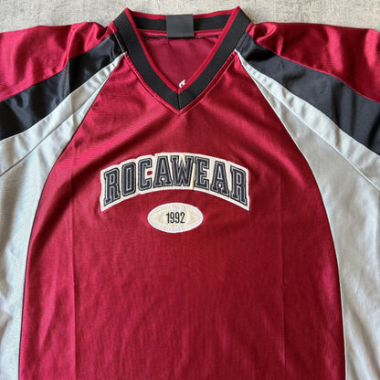 Vintage Rocawear Maroon Jersey Top Size Fits M-L Mens     -H51