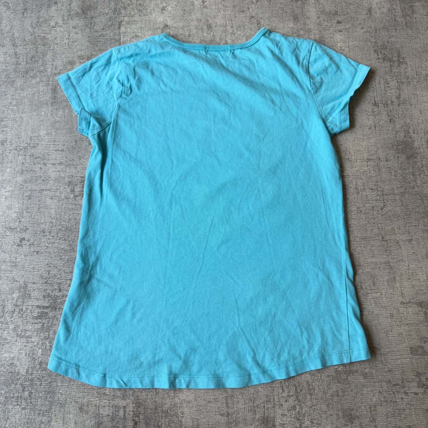 Tigger Light Blue Graphic Womens Baby Tee Size Fits XS-S Womens        -H57