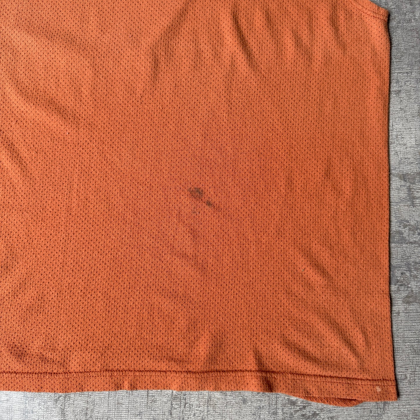 Harley Davidson Skull Orange Singlet Top Size XL Mens Mesh Tank        -A25