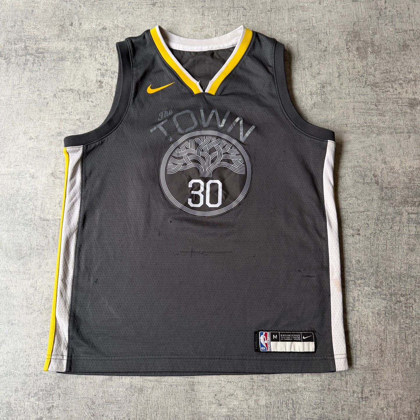 NBA Nike Golden State Warriors 2018-19 Statement Jersey Size M Mens Grey           -H8