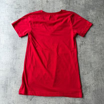 Volcom Y2K Womens Graphic Top Size S Womens Red V-Neck Tee           -B18