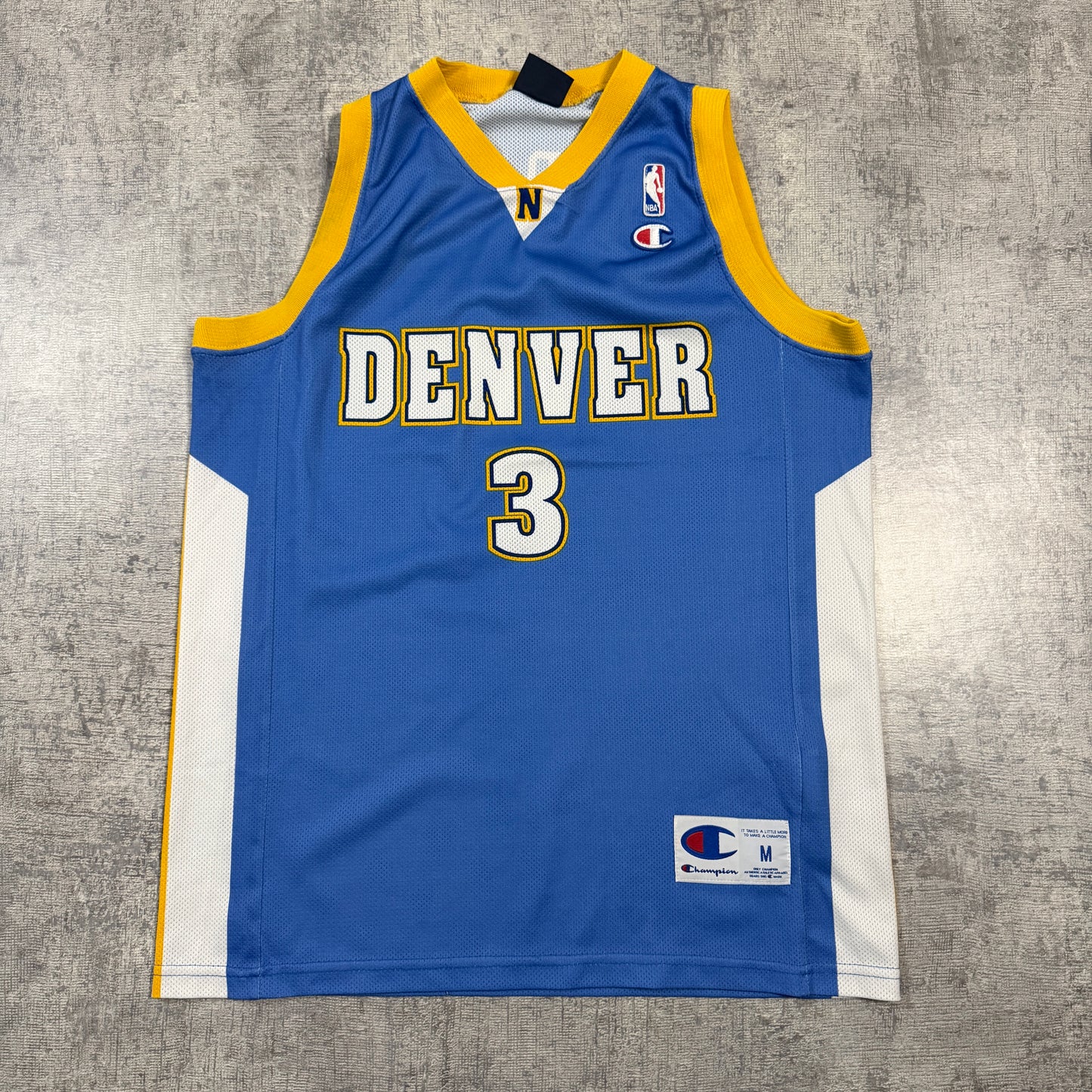 Vintage Denver Nuggets NBA Alan Iverson Jersey #3 Size M Mens          -I10