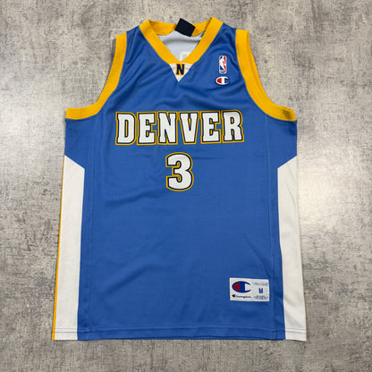 Vintage Denver Nuggets NBA Alan Iverson Jersey #3 Size M Mens          -I10