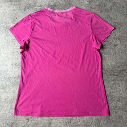 Adidas Women’s Y2K Pink “Cut like Diamonds” Graphic Tee Size 16          -F68