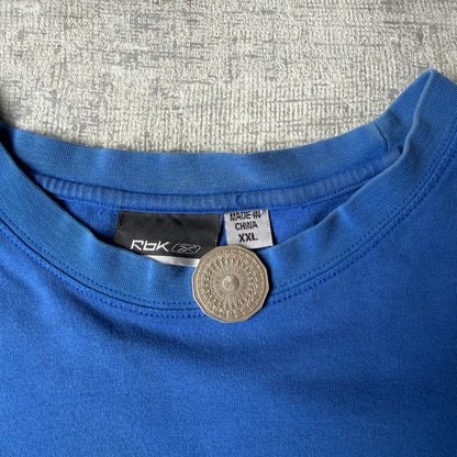 Reebok Y2K Blue Graphic Logo T-Shirt Size XXL Mens Tee        -B7