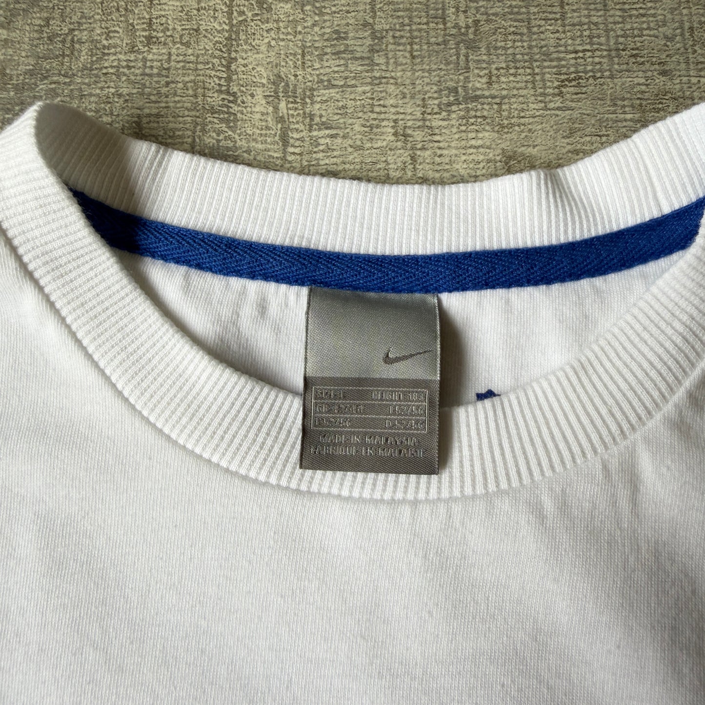 Nike Y2K Boca Juniors Singlet Top Size L Mens White Blue Tank      -A24