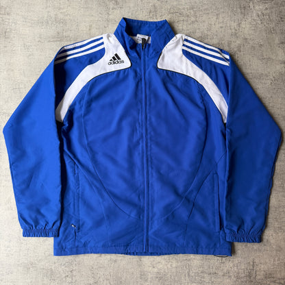 Adidas Y2K Track Jacket Size L Mens Blue White Full Zip          -H32