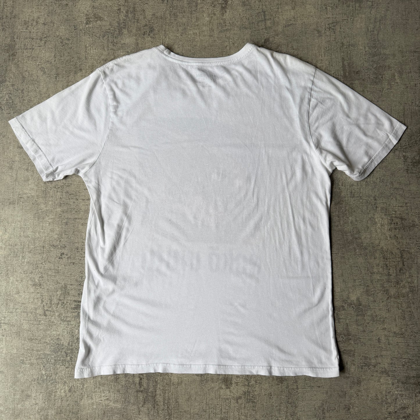 Ecko Unltd White Graphic T Shirt Size L Mens Rhino Print        -A23