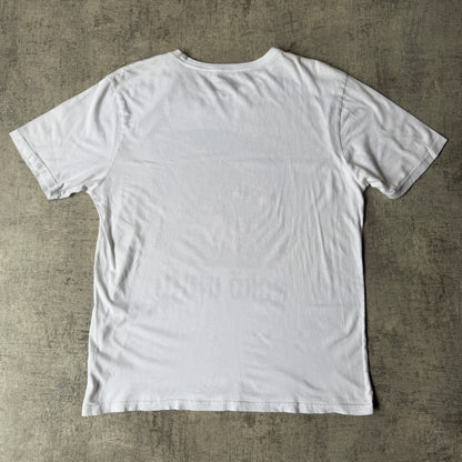 Ecko Unltd White Graphic T Shirt Size L Mens Rhino Print        -A23