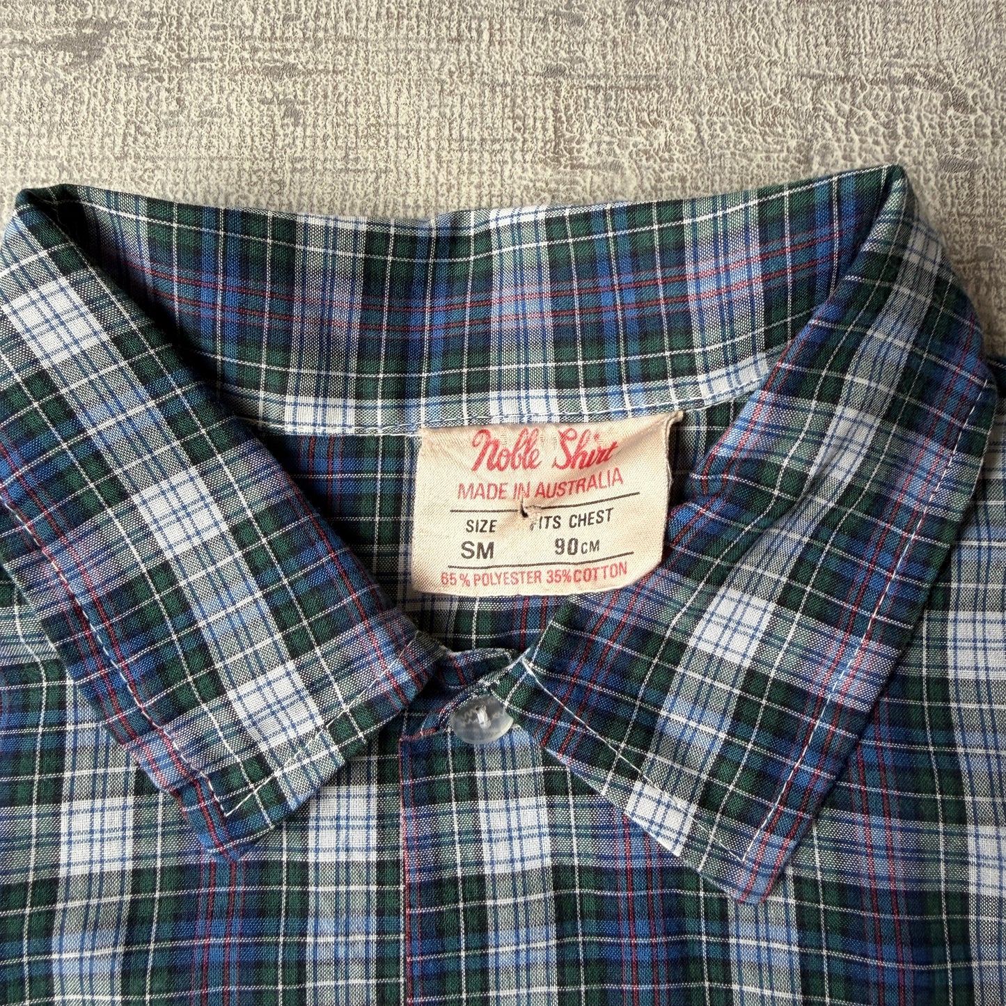 Vintage Plaid Cropped Button Up Size SM Mens Multicoloured       -H4