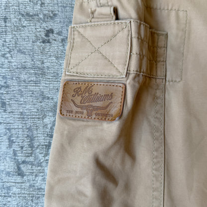 R.M Williams Tan Baggy Cargo Shorts Size 36 Mens               -E11