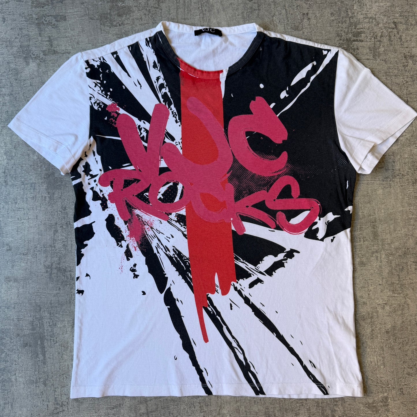 Versace Jeans Couture Y2K Graphic T-Shirt Size M/L Mens Early 2000's                 -D69