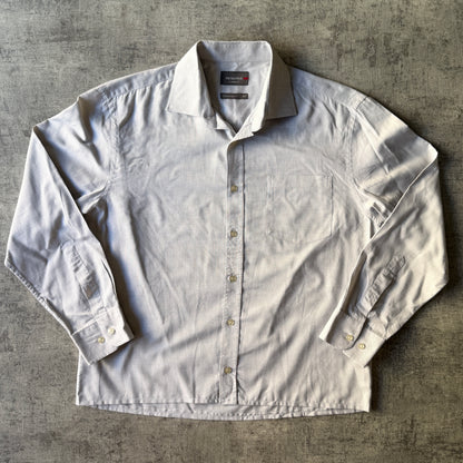 Reserve Cropped Long Sleeve Button Up Size 43/ L Mens           -C53