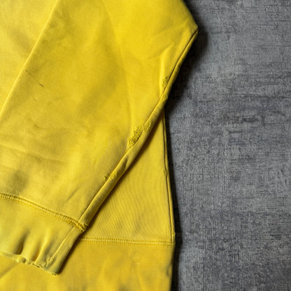 Vintage Canada Winter Olympic Hoodie Size L Mens Yellow Pullover          -H25