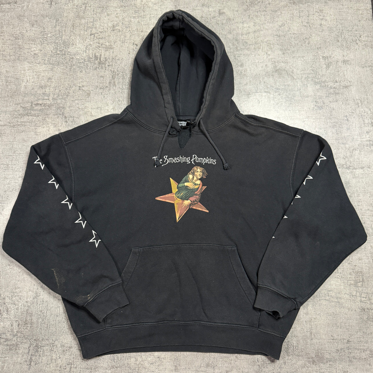 Smashing Pumpkins Black Graphic Hoodie Size L Jumper                -F33
