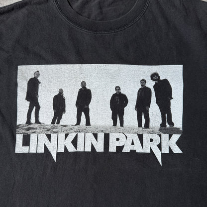 Linkin Park 2007 Tour T-Shirt Size M Mens Black Y2K Tee        -G37