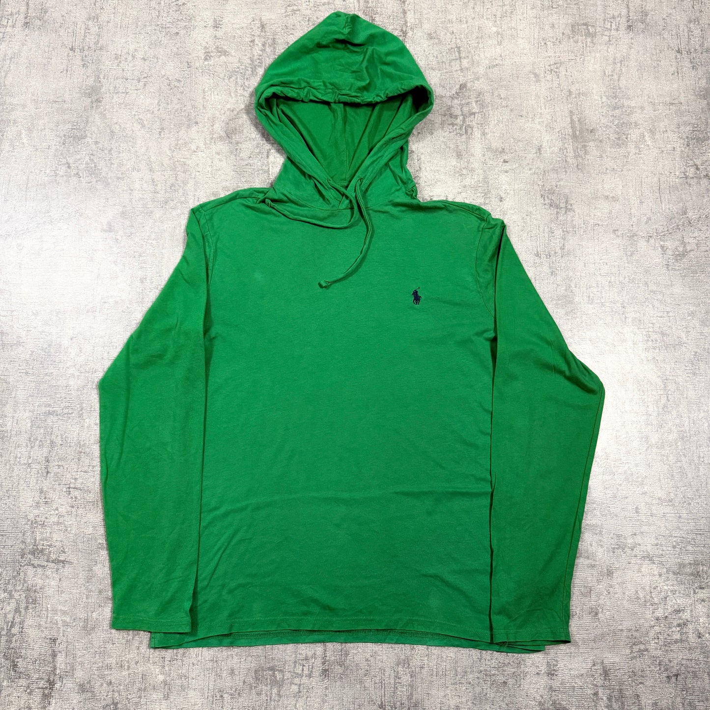 Polo Ralph Lauren Green Hoodie Size M Y2K Pullover    -I24