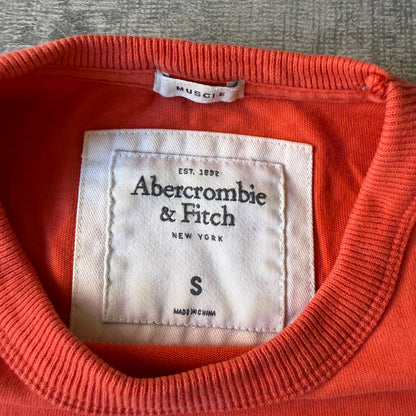 Abercrombie & Fitch Y2K Orange Long Sleeve Top Size S Womens              -B67