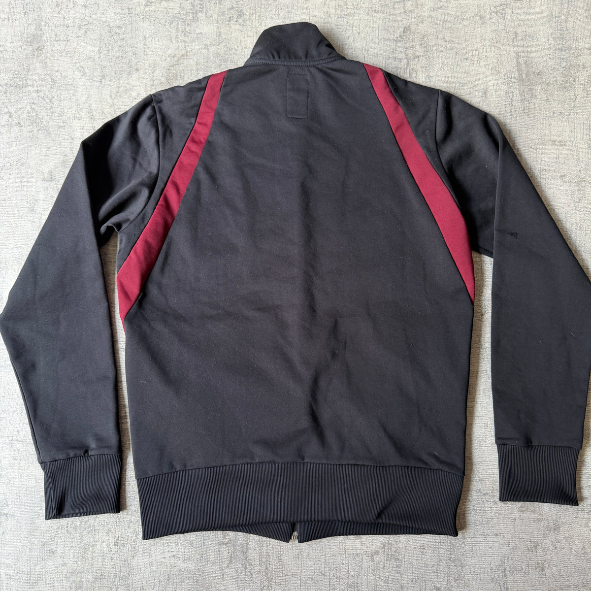 Billabong Y2K Track Jacket Size M Mens Black Red Zip Up           -C14
