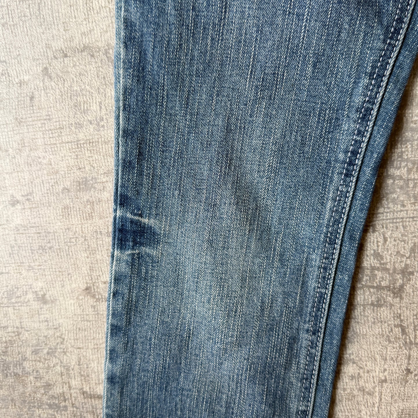 Fourplay Womens Y2K Low Rise Skinny Jeans Size 8 Dark Blue Sequin             -B35