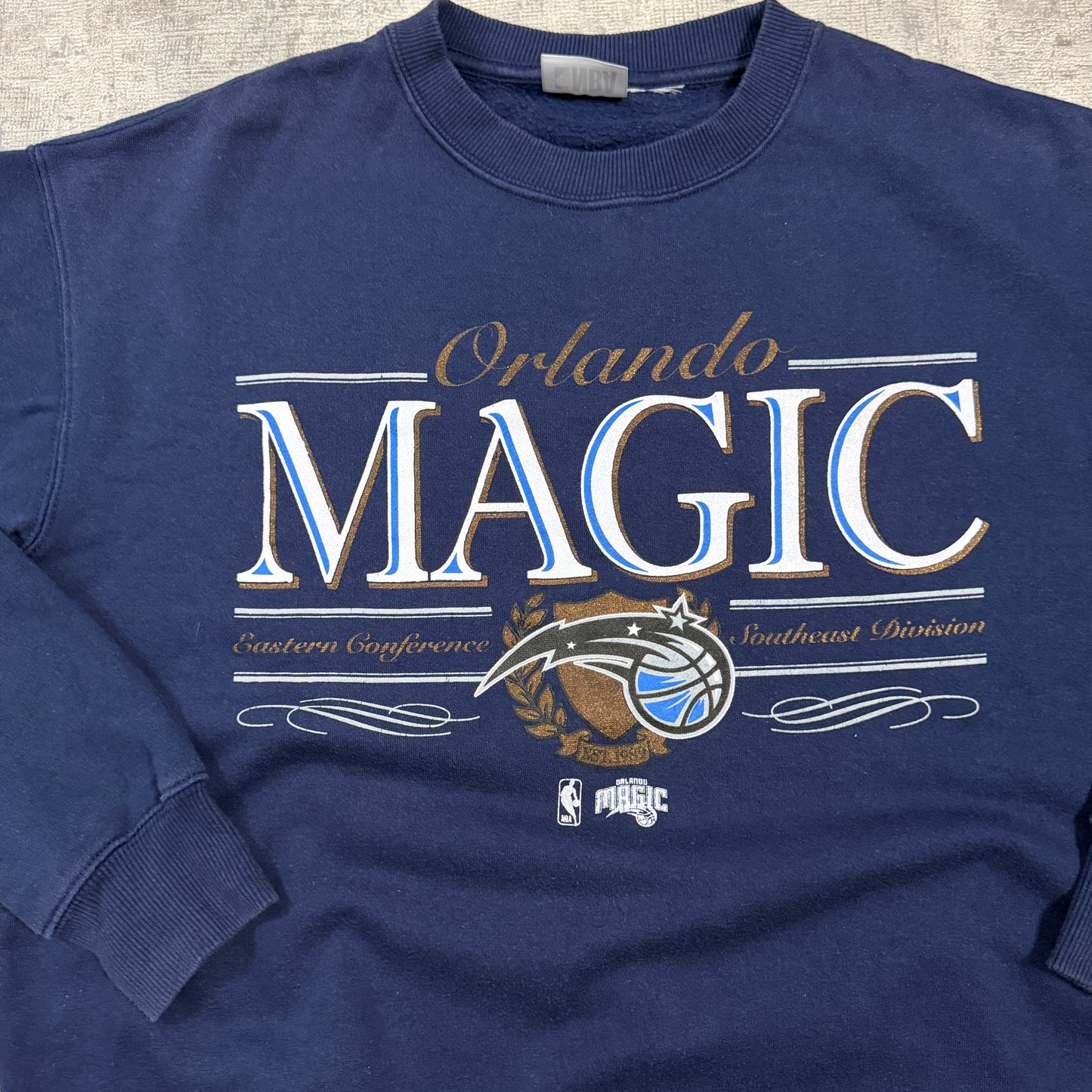 Orlando Magic Navy Blue NBA Sweater Fits Size L Mens     -I28