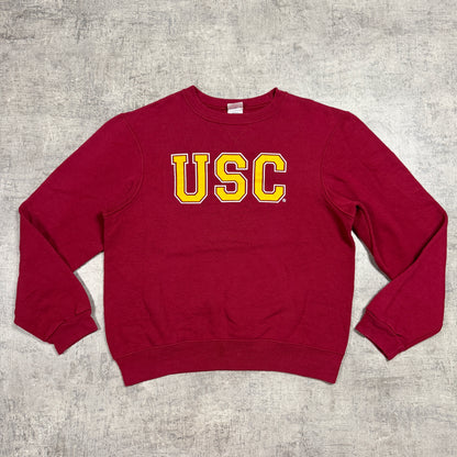 USC Vintage College Sweatshirt Size S Red SOFFE Pullover                -D20