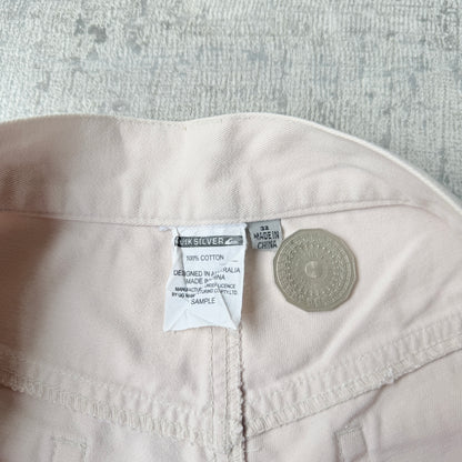 Quiksilver Y2K Sample Baggy Cargo Shorts Size 32 Beige        -G10