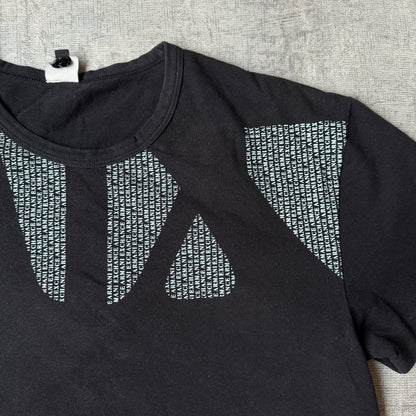 Armani Exchange Y2K Graphic T Shirt Size XL Mens Black Blue Tee            -G50