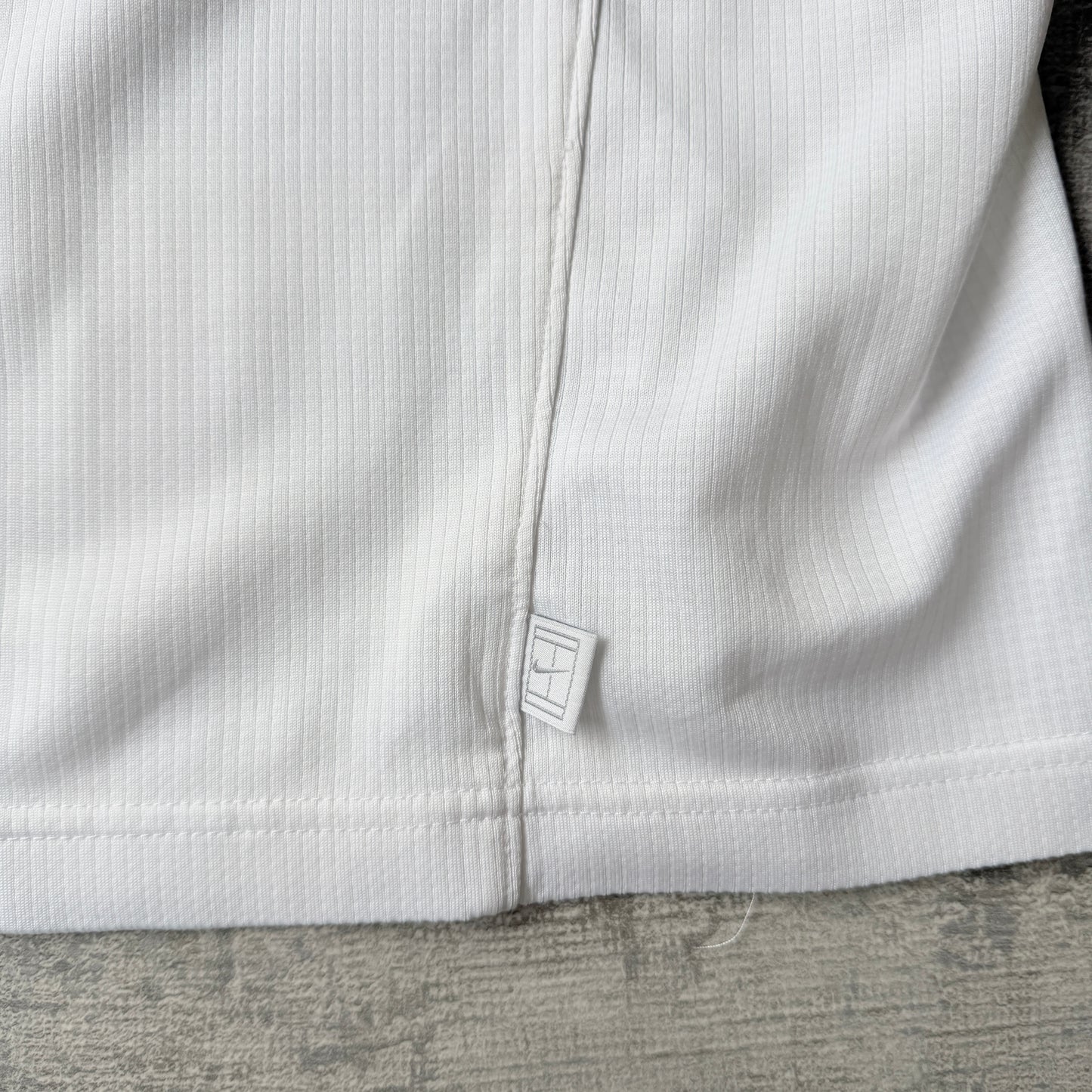 Nike Y2K Tennis Polo Shirt Size L Mens White Top             -C32
